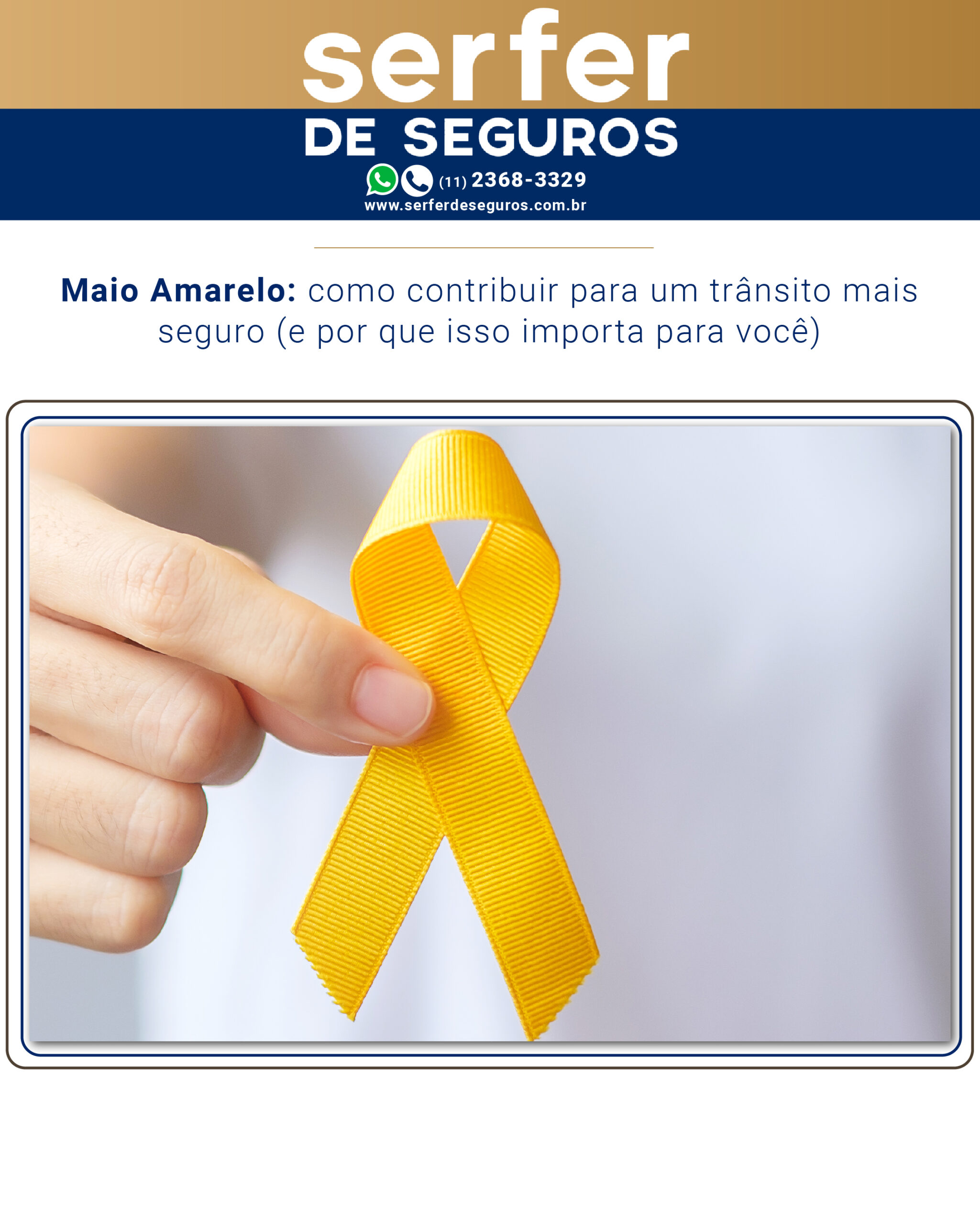 No momento, você está visualizando Maio Amarelo: como contribuir para um trânsito mais seguro