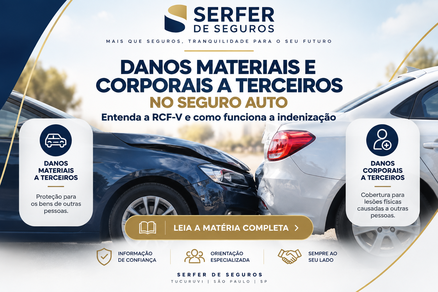 Danos materiais e corporais a terceiros no Seguro Auto